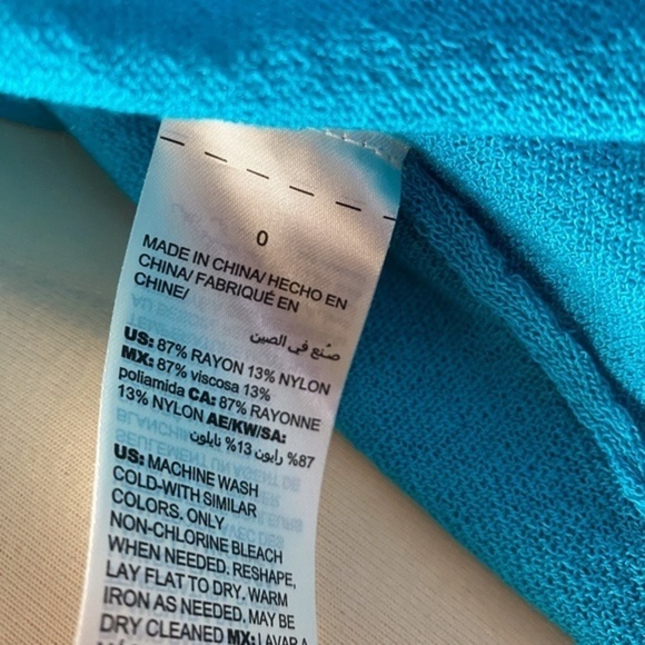 Chico's Blue Ruched Sleeve Open Cardigan small (0) - Picture 3 of 8